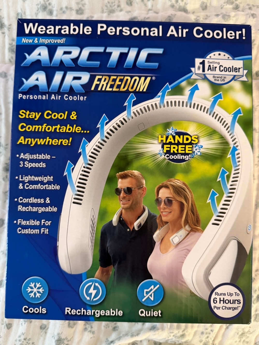Freedom White Wearable Personal Air Cooler